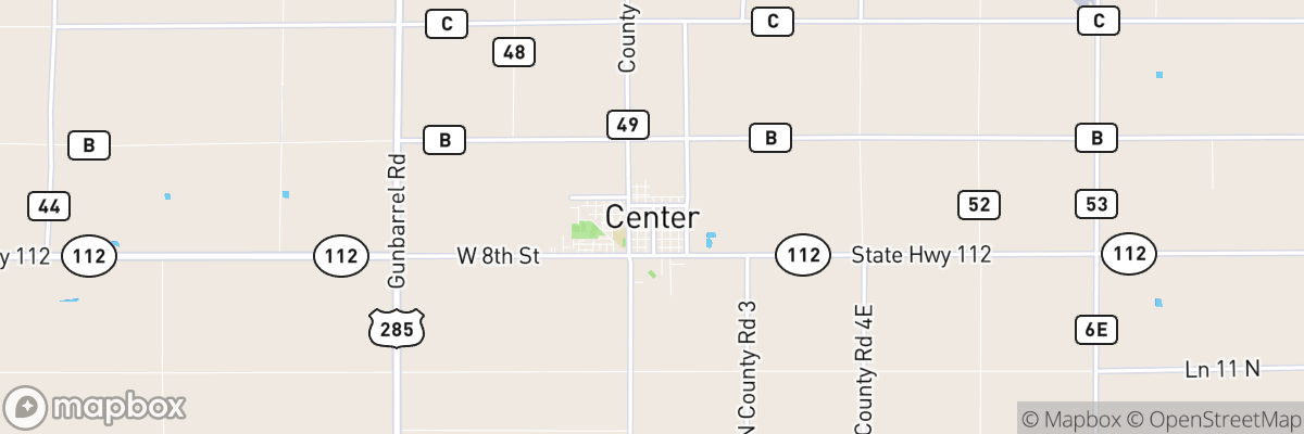 Center, Colorado map