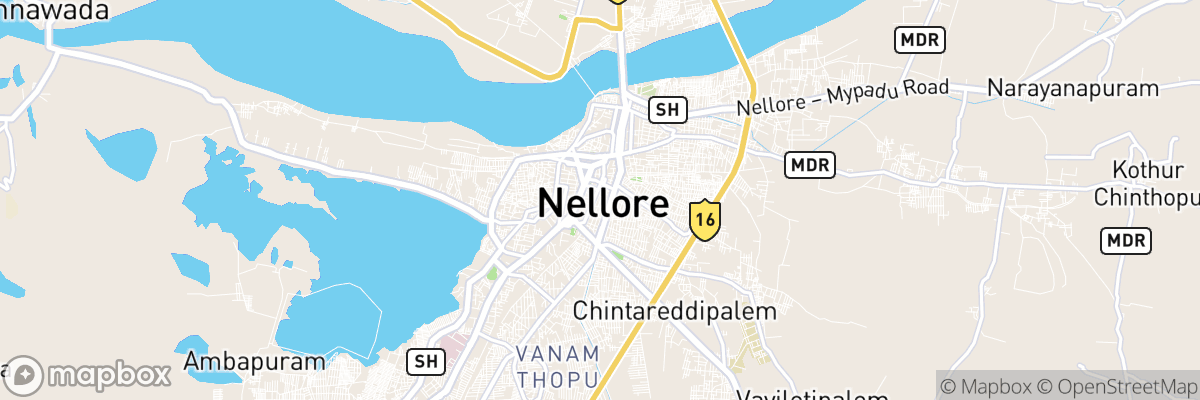 Nellore, Andhra Pradesh map