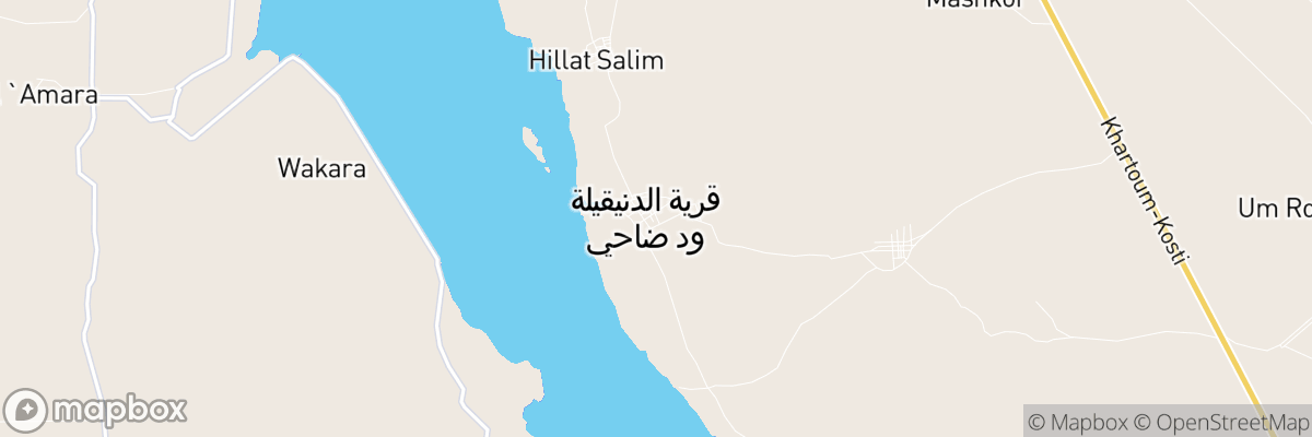 ALdinigila wad dhahi, White Nile map