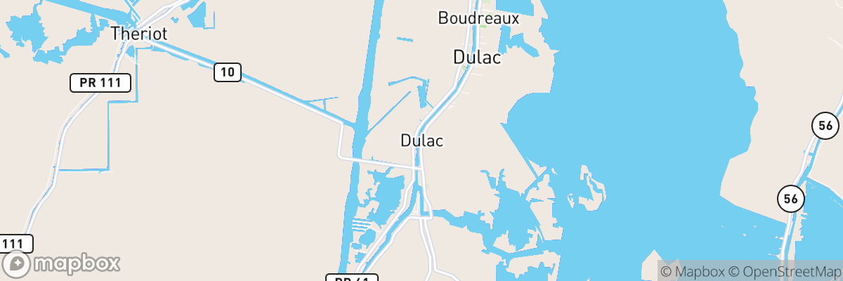 Dulac, Louisiana map