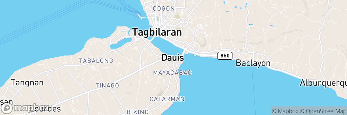 Dauis, Central Visayas map