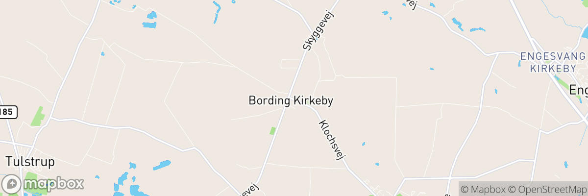 Bording Kirkeby, Region Midtjylland map