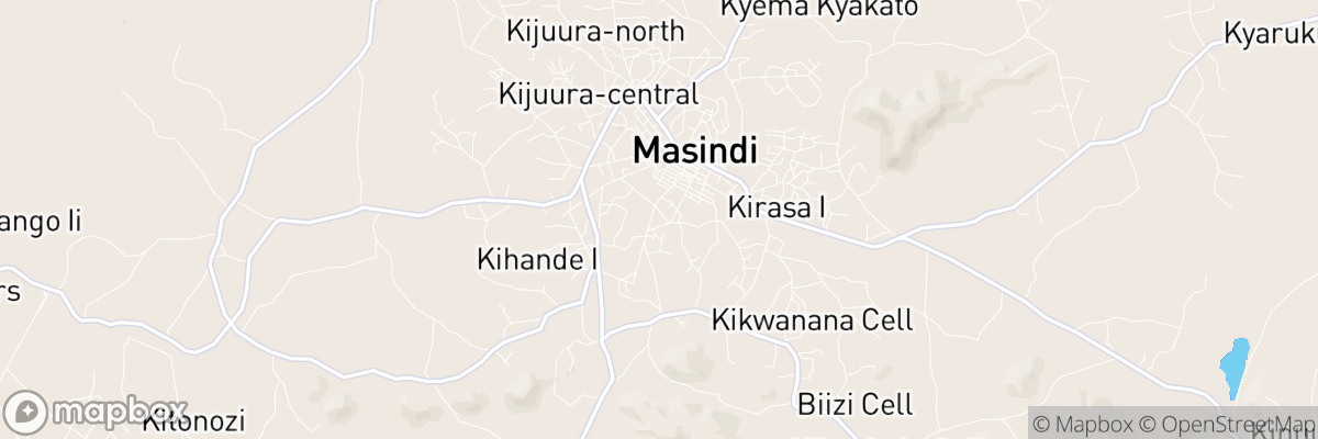 Masindi, Western Region map