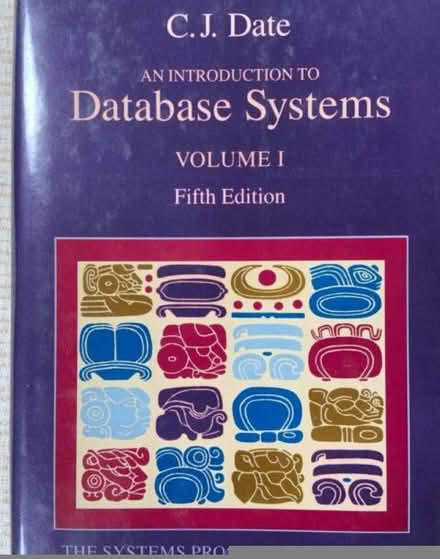 Photo of free Book - An Introduction To Database Systems (Union Park TR11) #1