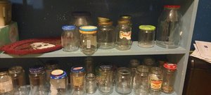 Photo of free Different sized glass jars (Dolton)
