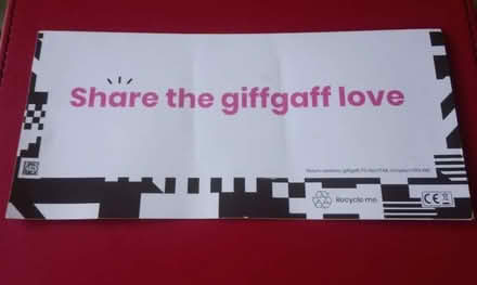 Photo of free GiffGaff SIM card (Wollaton Vale NG8 Nottingham) #1
