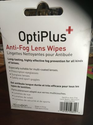 Photo of free OptiPlus Anti-Fog Lens Wipes (City east: Park-Monroe Ave)