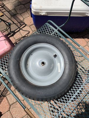 Photo of free Brand new wheel barrel tire (North)