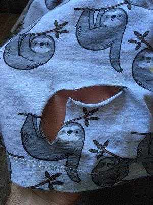 Photo of free Child’s sloth dress with hole (Farcet, Peterborough)