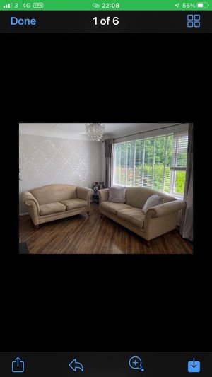 Photo of free 2 two seater sofas (Knotty ash)