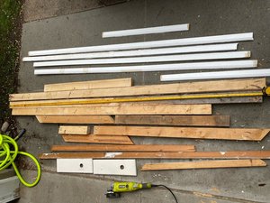 Photo of free Assorted raw framing lumber trim (Civic Hospital)