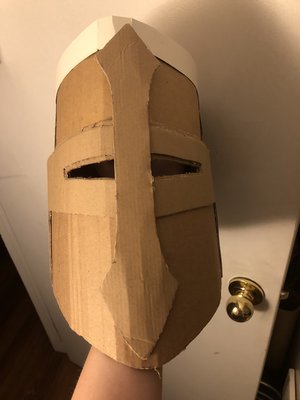 Photo of free Cardboard knight helmet (Vainer)