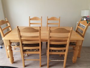 Photo of free Kitchen table and 6 chairs (Oldbawn tallaght)