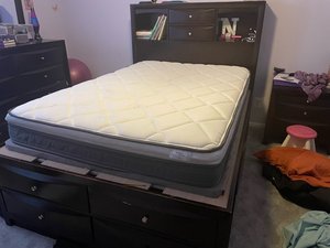 Photo of free Full size bed and mattress (Waldorf)