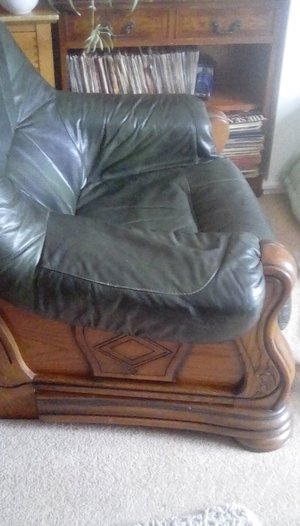 Photo of free Green armchair (Burton Latimer. NN15)