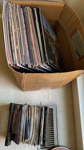 Photo of free Assorted Vinyl Record 12" and 45s