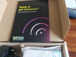 Photo of free TalkTalk router etc. Never been used. (Tupsley HR1)