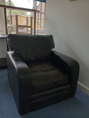Photo of free Leather chair. Needs a bit of care. (Parkdale WV6)