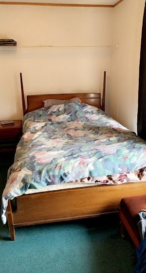 Photo of free double bed frame and mattresses (8010-100st)