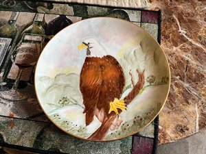 Photo of free Hand painted decorative plate (Lafayette)