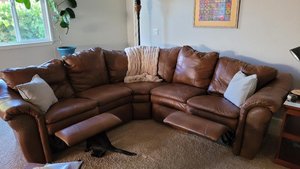 Photo of free Two Recliner Sectional Couch (Damonte Ranch, Kentfield Park)
