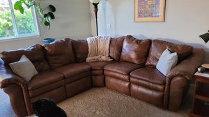 Photo of free Two Recliner Sectional Couch (Damonte Ranch, Kentfield Park)
