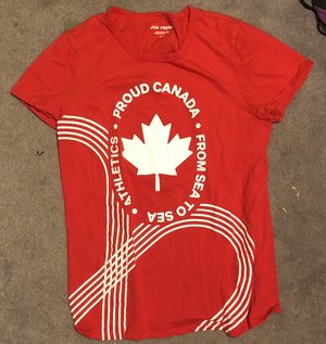 Photo of free Kids' Red & White shirt (West Guelph)