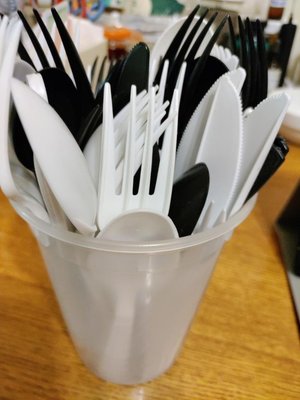 Photo of free Plastic spoons, forks and knives (Bridgeport, Chinatown)