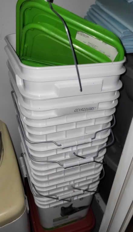 Photo of free 5+ 30lb capacity plastic buckets (Northridge) #1