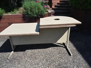 Photo of free #2 Desk / work table w/swivel top (NE Tacoma (Brown's Point))