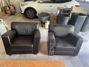 Photo of free 2 Oversized Leather Chairs (Bryn Mawr, PA)