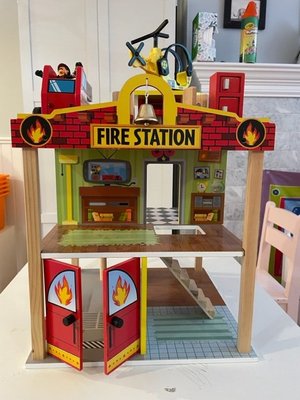 Photo of free Toy Fire House Wood (Hamilton Park)