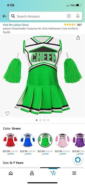 Photo of Girls cheerleading costume/outfit (Kintnersville PA - Upper Bucks)