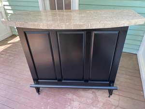 Photo of free Small bar and 2 stools (Belmont, MA)