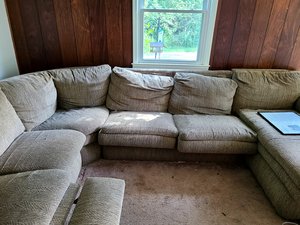 Photo of free Large sectional with recliner (North Lexington)
