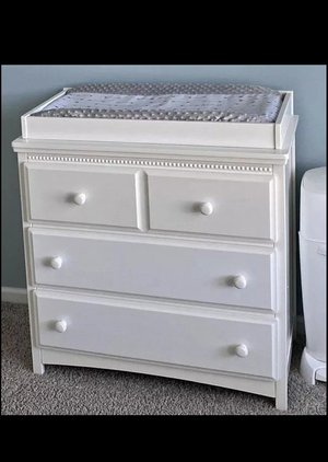 Photo of changing table and dresser (Coral Springs.)