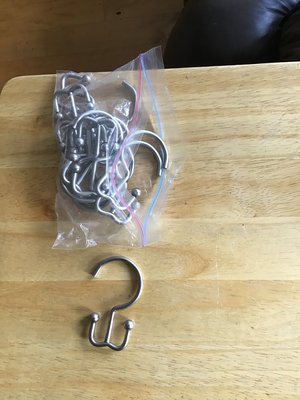 Photo of free Bathroom shower curtain hooks (Williams Parkway and 10)