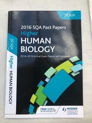 Photo of free Higher Human biology past papers (EH22)