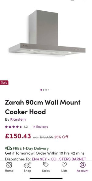 Photo of free Cooker Hood - Brand New (Cockfosters)