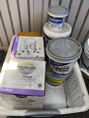 Photo of free Grout supplies (Alameda @ Jefferson)