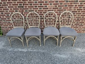 Photo of free Four chairs set, cabinets, tables (Guilford - Juniper Rd)
