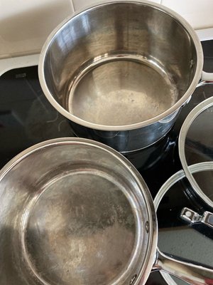 Photo of free Stainless steel saucepans (Maldon)