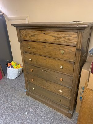 Photo of free Antique Oak Dresser (Near Baxter Rd & Clarkson Rd)