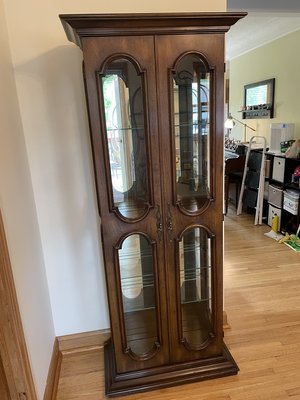 Photo of free Lighted curio cabinet (South Minneapolis)