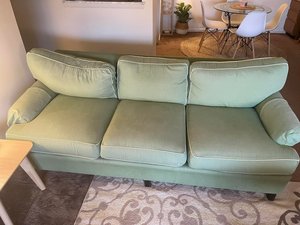 Photo of free green couch (near eastern Michigan's campus)
