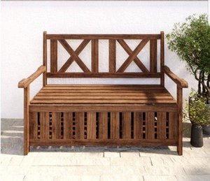 Photo of Garden Storage Bench or Ottoman (Sandy)
