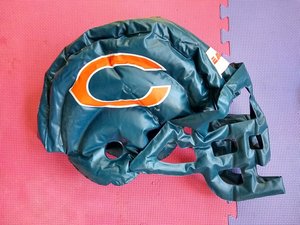 Photo of free inflatable Bears helmet (downtown Downers Grove)
