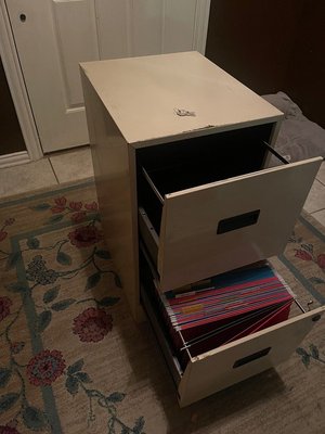 Photo of free Metal filing cabinet (Mansfield)