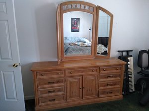 Photo of free Dresser with mirror (Near rotary)