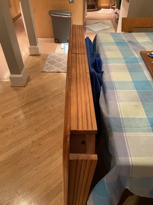 Photo of free Heavy wooden table (Shaw 20001)